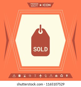 Sold tag symbol