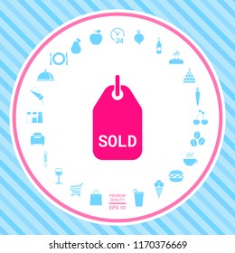 Sold tag symbol