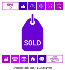 Sold tag symbol