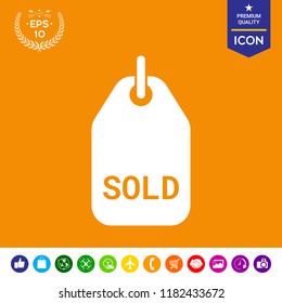 Sold tag symbol