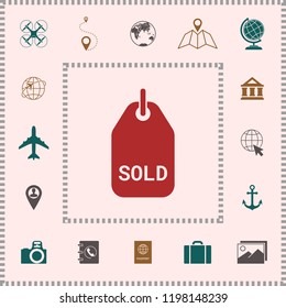Sold tag symbol