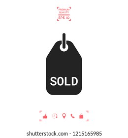Sold tag symbol