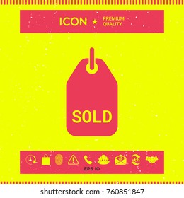 Sold tag symbol