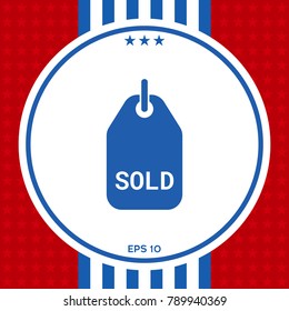 Sold tag symbol