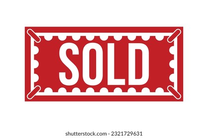 Sold Vector Banner Band Design.