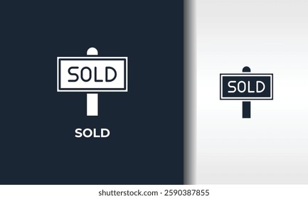 Sold Vector, Icon Or Logo Sign Isolated Symbol Illustration