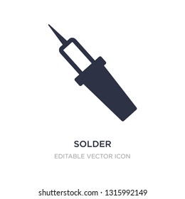 solder icon on white background. Simple element illustration from Construction and tools concept. solder icon symbol design.