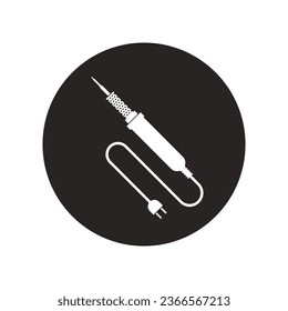 solder iron icon vector illustration symbol design