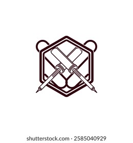 solder iron icon vector illustration symbol design