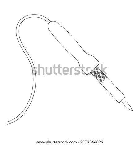 solder iron icon vector illustration symbol design