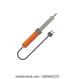 Soldering icon. Flat illustration of soldering vector icon isolated on white background