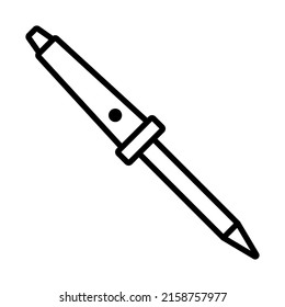 Soldering Iron Icon. Bold outline design with editable stroke width. Vector Illustration.