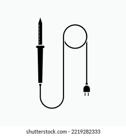 Soldering Iron Icon. Joint Method Symbol.