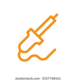 Soldering iron icon Outline vector for web ui
