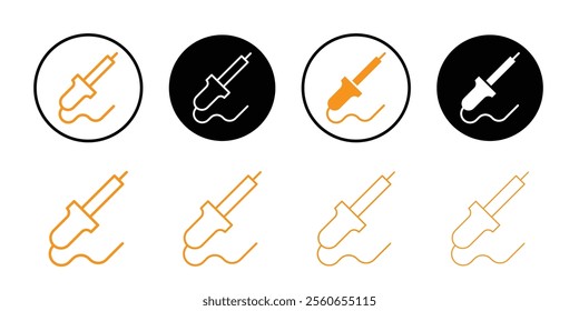 Soldering iron icon Outline vector for web ui