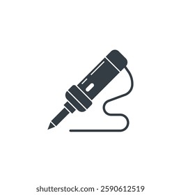 Soldering Iron icon symbol vector illustration isolated on white background