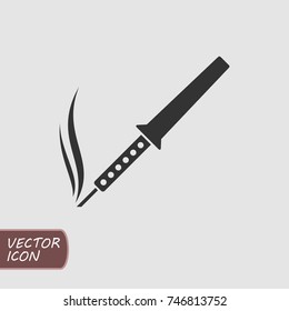 Soldering iron icon vector