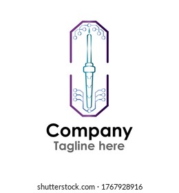 Soldering Iron Logo. Suitable for Technology Company