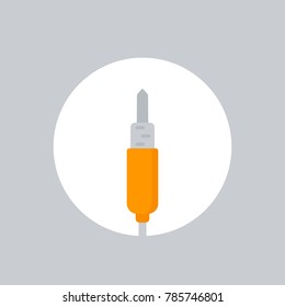 soldering iron vector icon