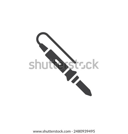Soldering iron vector icon. filled flat sign for mobile concept and web design. Soldering Iron glyph icon. Symbol, logo illustration. Vector graphics