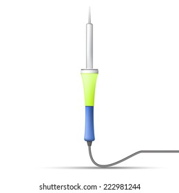 soldering iron vector illustration