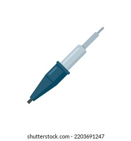 Soldering lab icon. Flat illustration of soldering lab vector icon isolated on white background