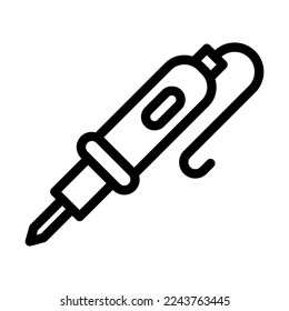 gráfico de ilustración de icono de línea de soldadura