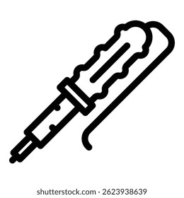 Soldering parts icon. Outline soldering parts vector icon for web design isolated on white background