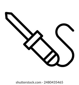 Diseño de iconos de línea de Vector de soldadura
