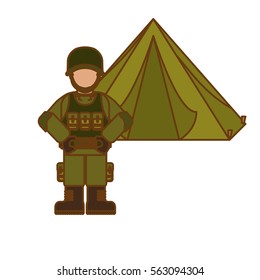soldier army related  icons image vector illustration design