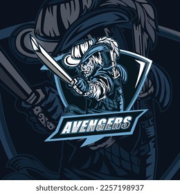 Soldier Avenger Gaming Logo Team