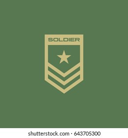 Soldier Badge Logo