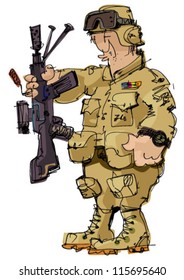 soldier - cartoon