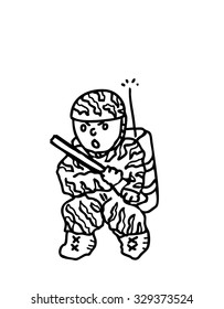 Soldier cartoon