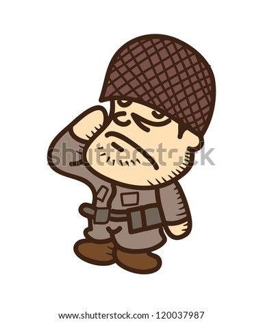 Soldier Cartoon Stock Vector (Royalty Free) 120037987 - Shutterstock