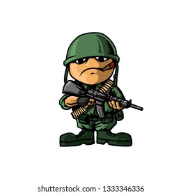 soldier cartoon illustration