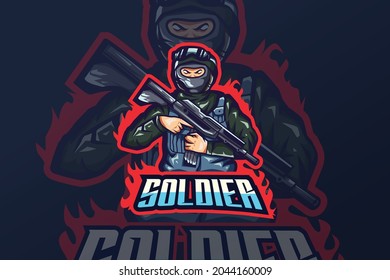 Soldier - Esport Logo Template