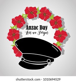 soldier hat to anzac day memorial