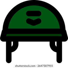 soldier helmet icon color style design