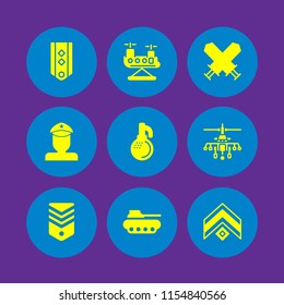 soldier icon. 9 soldier set with warrior, war, army and military vector icons for web and mobile app