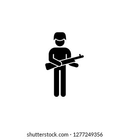 soldier icon. Can be used for web, logo, mobile app, UI, UX