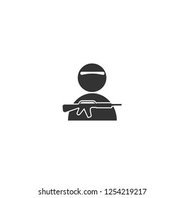 Soldier. Icon Flat