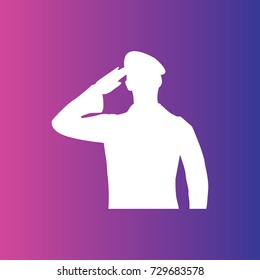 soldier icon illustration isolated vector sign symbol