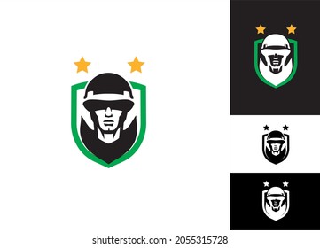 soldier icon or logo isolated sign symbol vector illustration - Collection of high quality black style vector icons