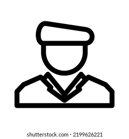 soldier icon or logo isolated sign symbol vector illustration - high quality black style vector icons

