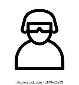 soldier icon or logo isolated sign symbol vector illustration - high quality black style vector icons
