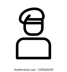 soldier icon or logo isolated sign symbol vector illustration - high quality black style vector icons
