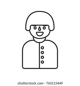 soldier icon outline 