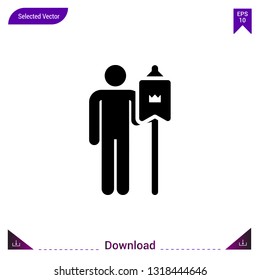 soldier icon vector . Best modern, simple, isolated, fairy-tales , logo, flat icon for website design or mobile applications, UI / UX design vector format