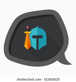 Soldier icon, vector illustration. Flat design style with long shadow,eps10